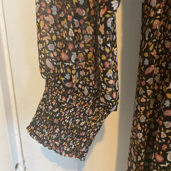 Madewell | Georgette Smocked-Neck Midi Dress | Folktale Paisley | SZ Small | NWT - Picture 7 of 10